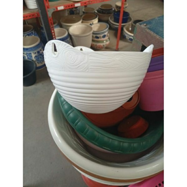 Pot Gantung Putih Lovenia 20cm
